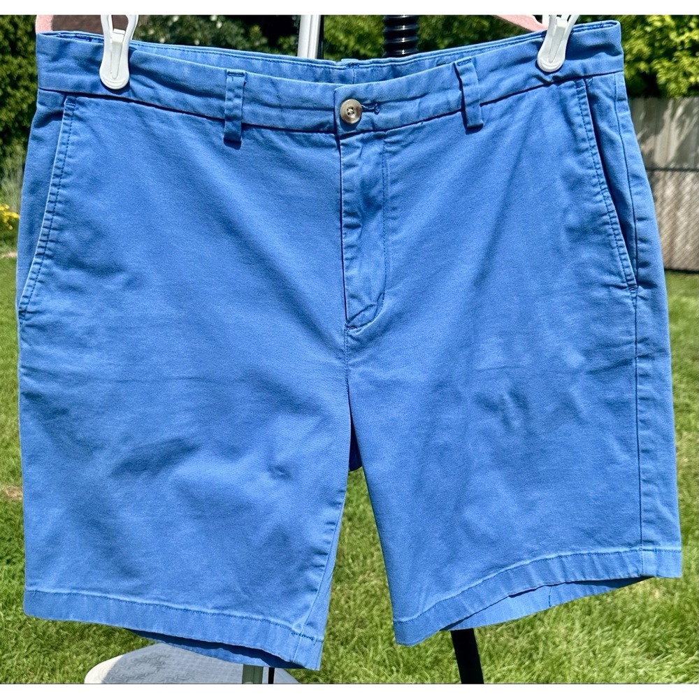 VINEYARD VINES Breaker Chino Shorts Men's 36 Blue Cotton‎ Stretch Preppy